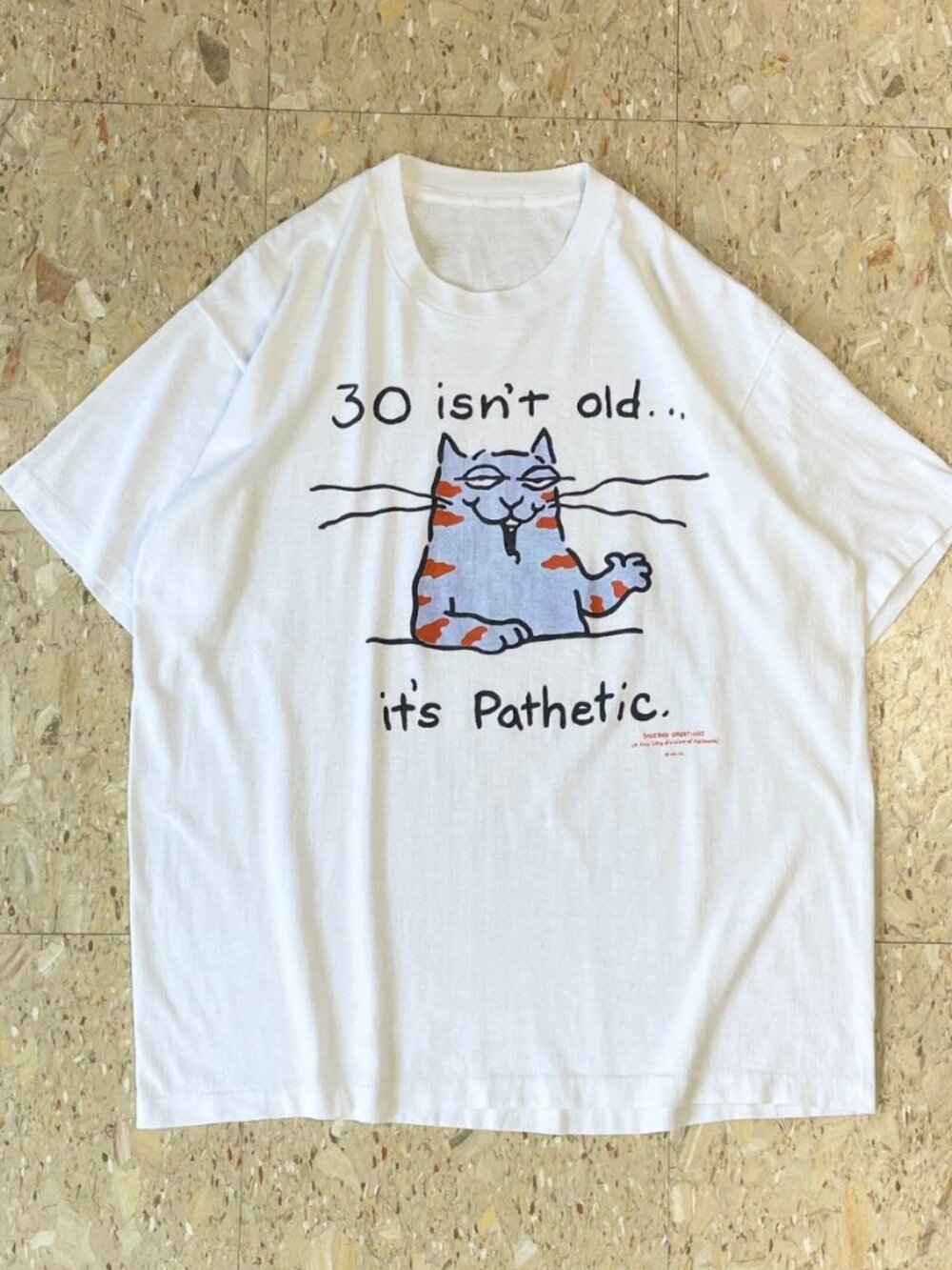 Shoebox Greetings 30th Birthday Cat Graphic Tee